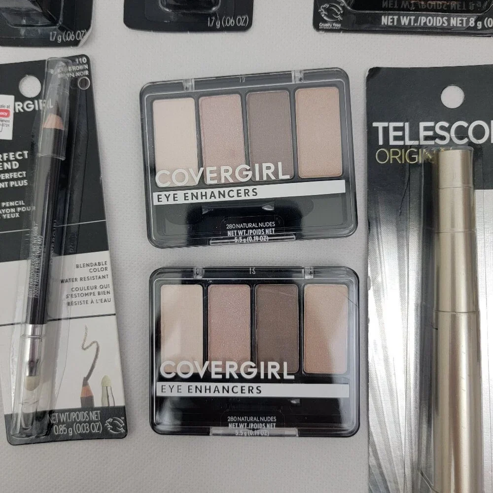 COVERGIRL Easy Breezy Brow Pencils BLACK 2pk LOT Eyeliner Mascara Mixed Bundle - Picture 6 of 16